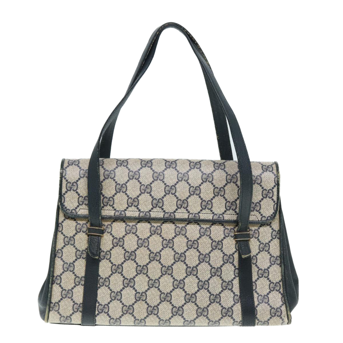 Gucci Leather Canvas Handbag