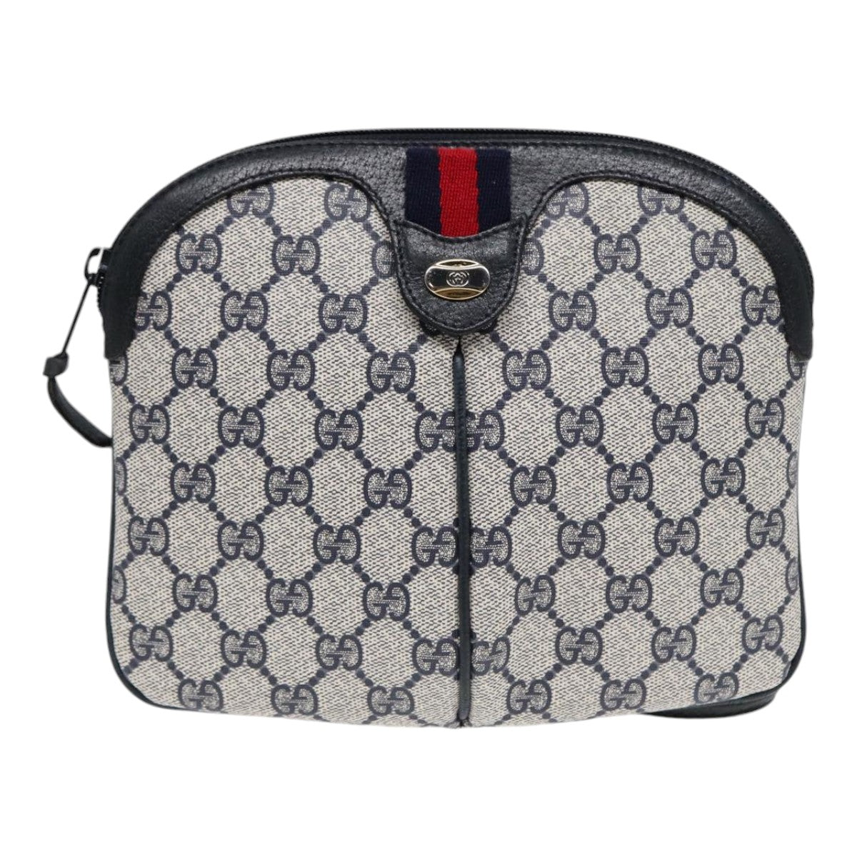 Gucci Leather Canvas Shoulder Bag