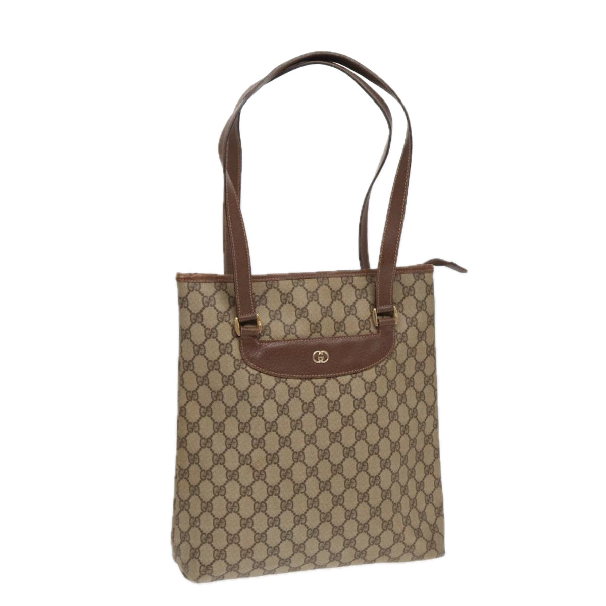 Gucci Leather Canvas Tote