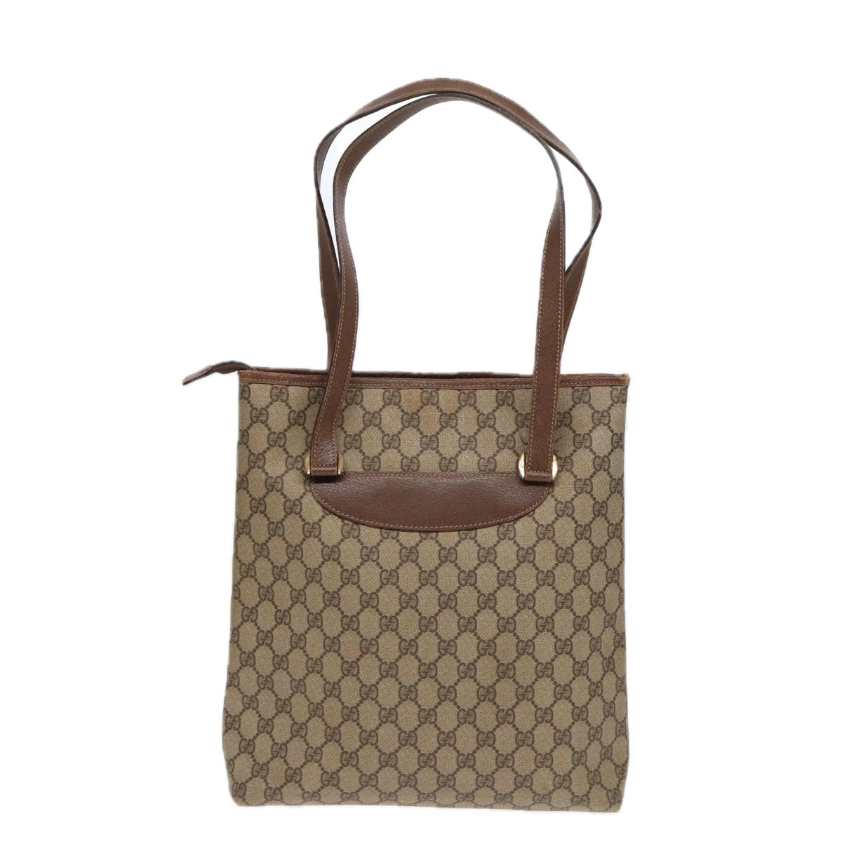 Gucci Leather Canvas Tote