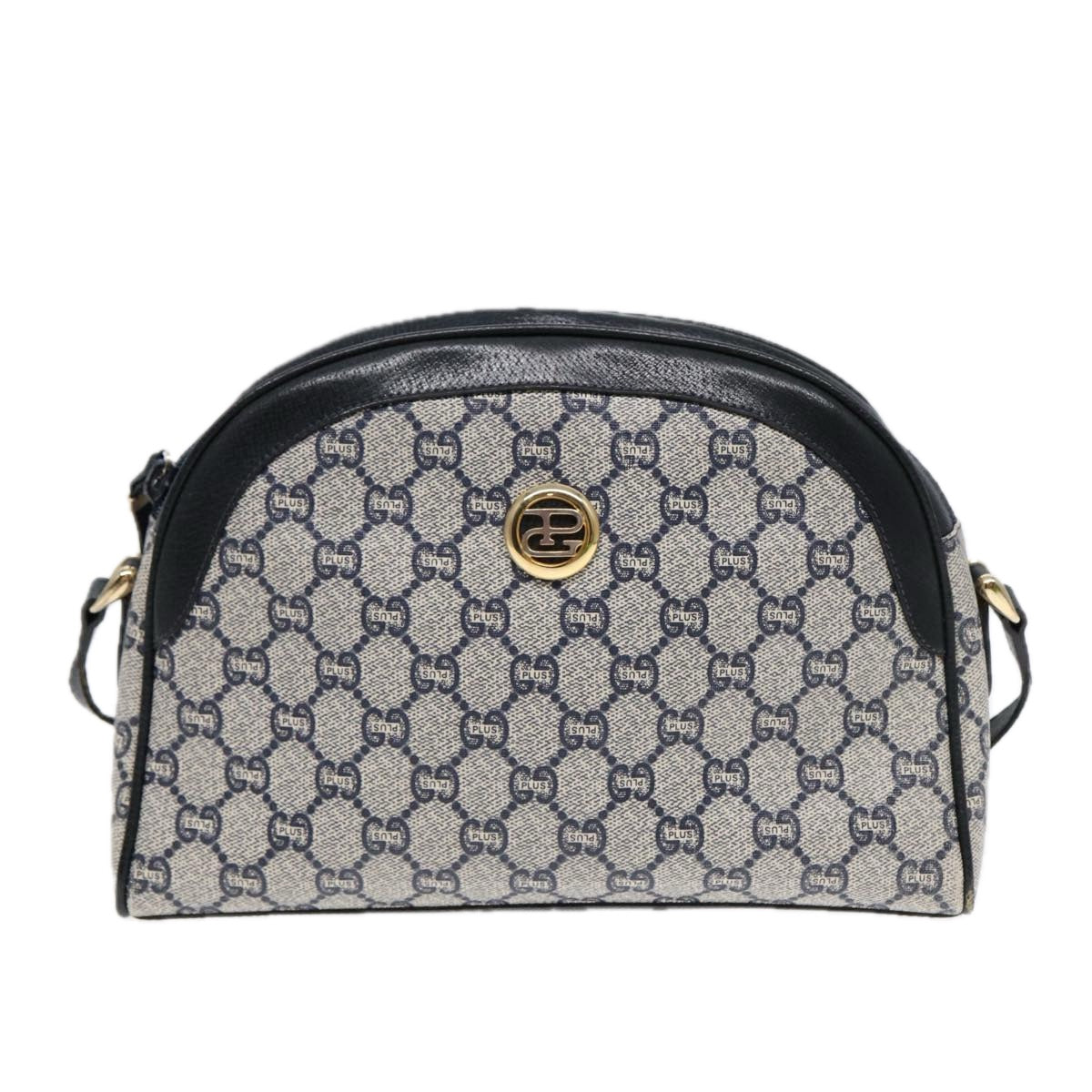 Gucci Leather Canvas Shoulder Bag