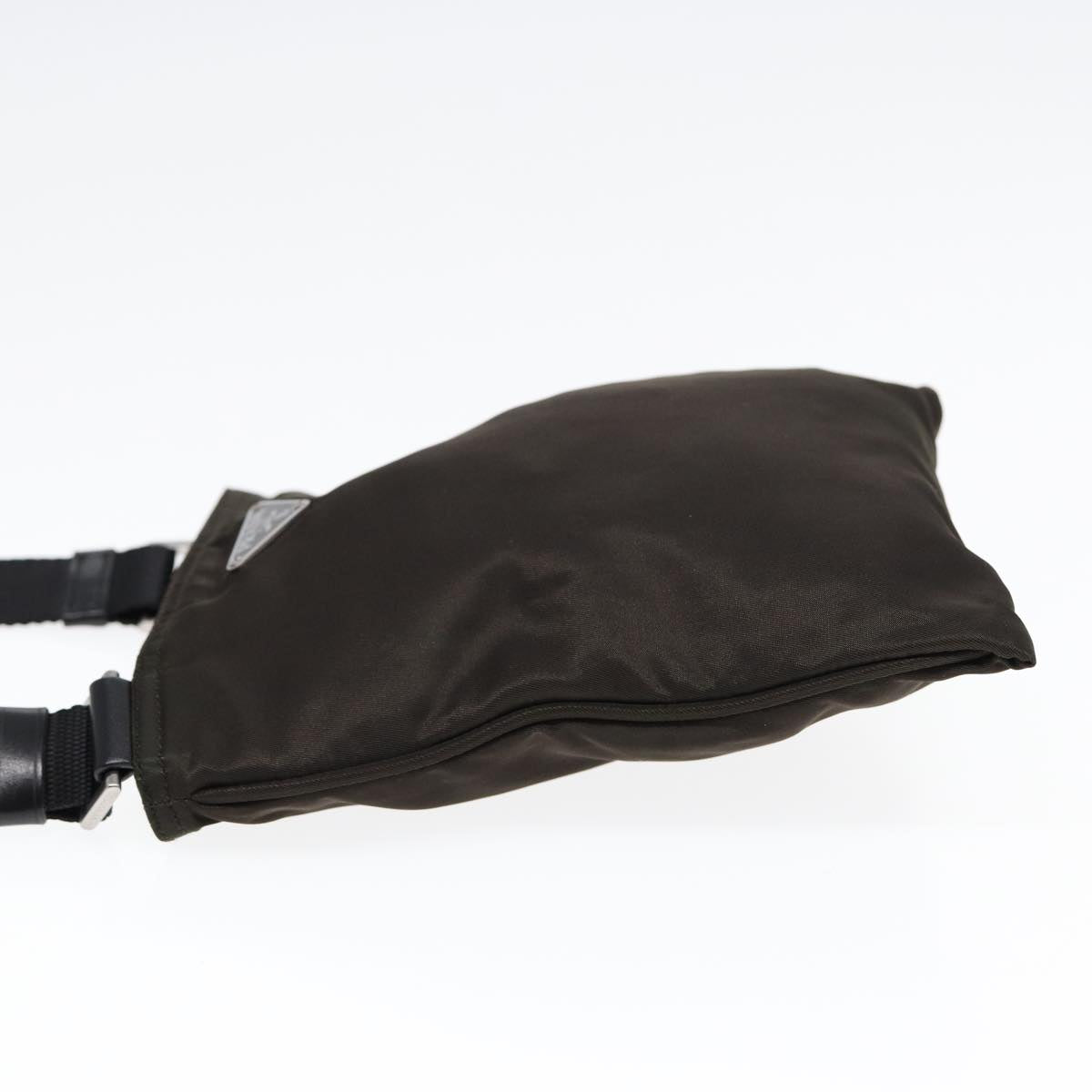 PRADA Shoulder Bag Nylon Black Silver Auth