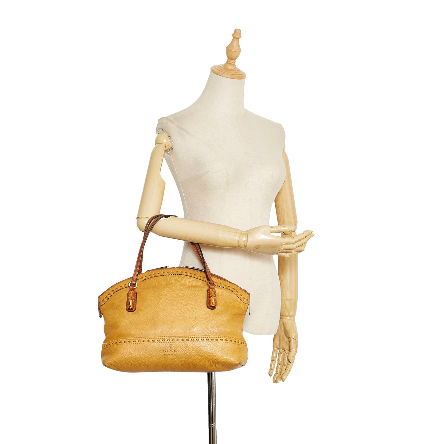 Gucci Leather Top Handle Handbag