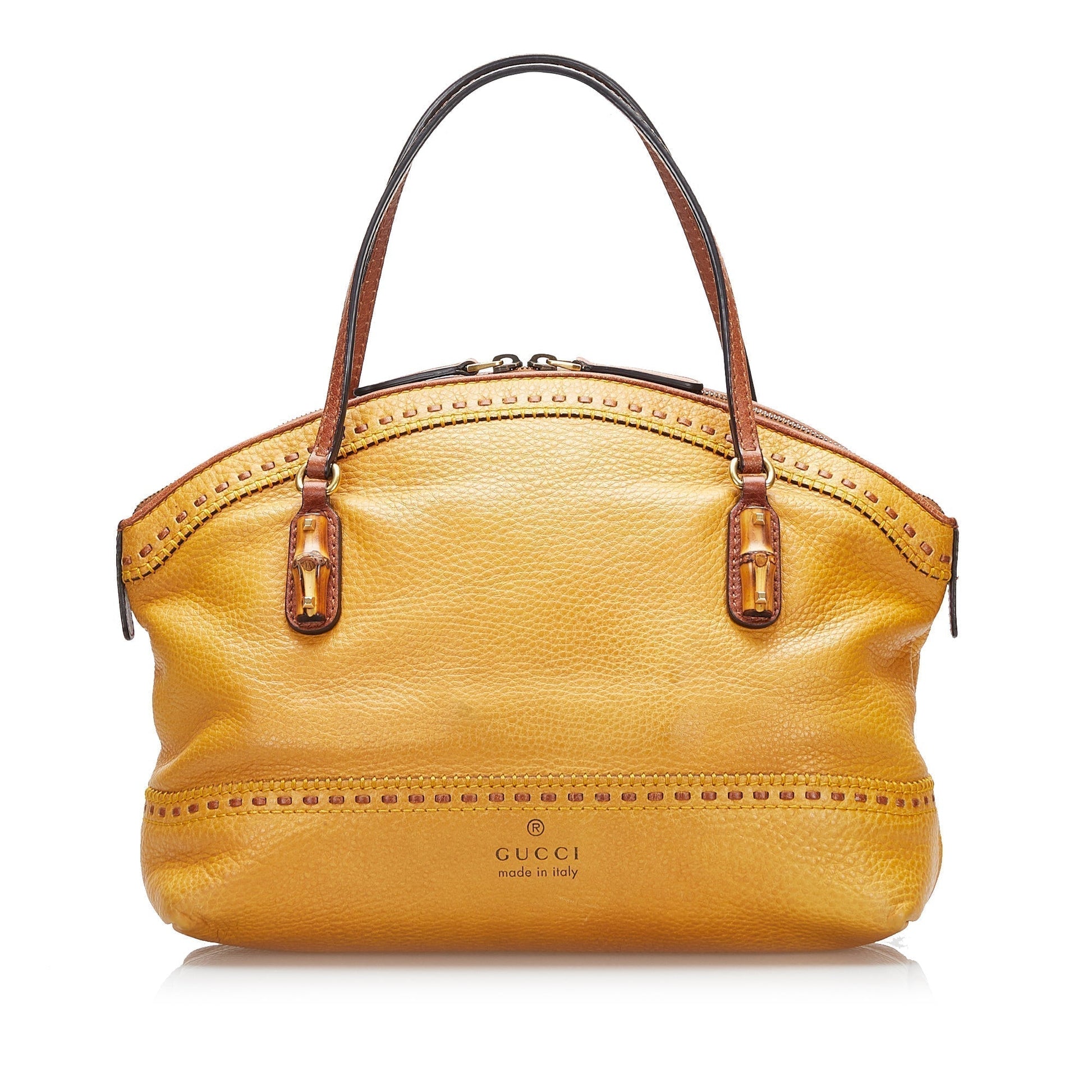 Gucci Leather Top Handle Handbag