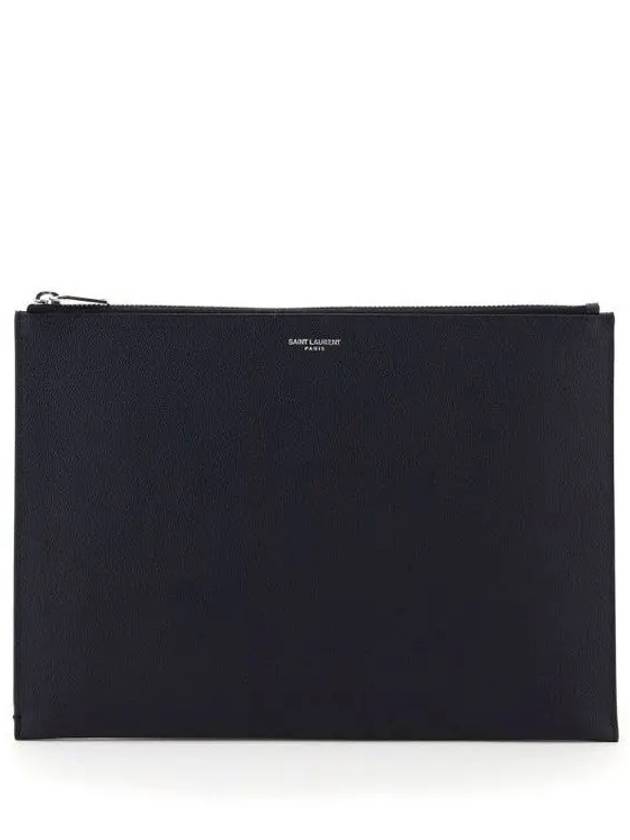 Luxury Saint Laurent Trending 2025 Classic Tablet Clutch Bag Black
