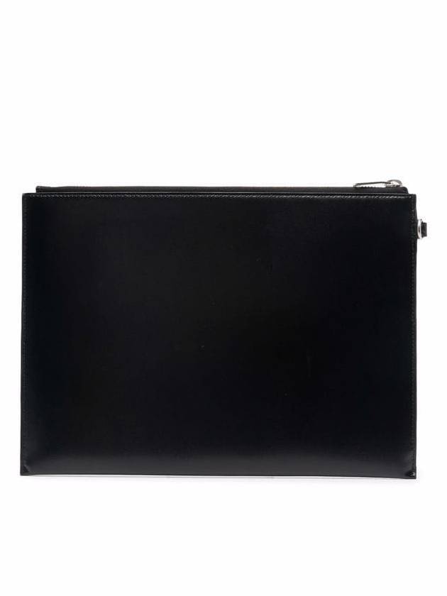 Luxury Saint Laurent Trending 2025 Tiny Monogram Silver Clutch Bag Black