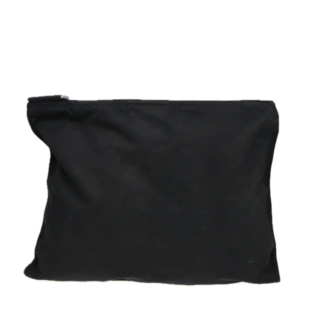 PRADA Shoulder Bag Nylon Black Silver Auth