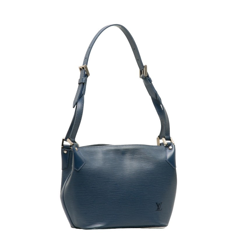 Louis Vuitton Epi Shoulder Bag Leather Blue
