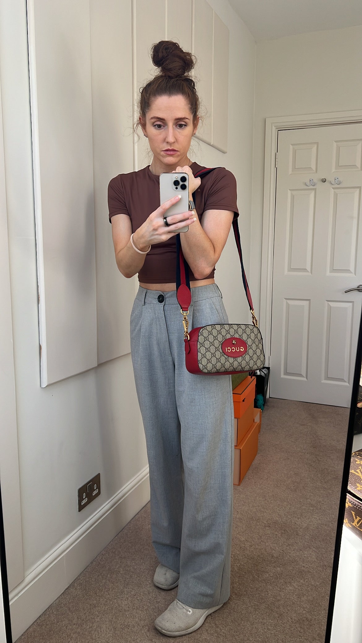 Gucci Leather Canvas Crossbody