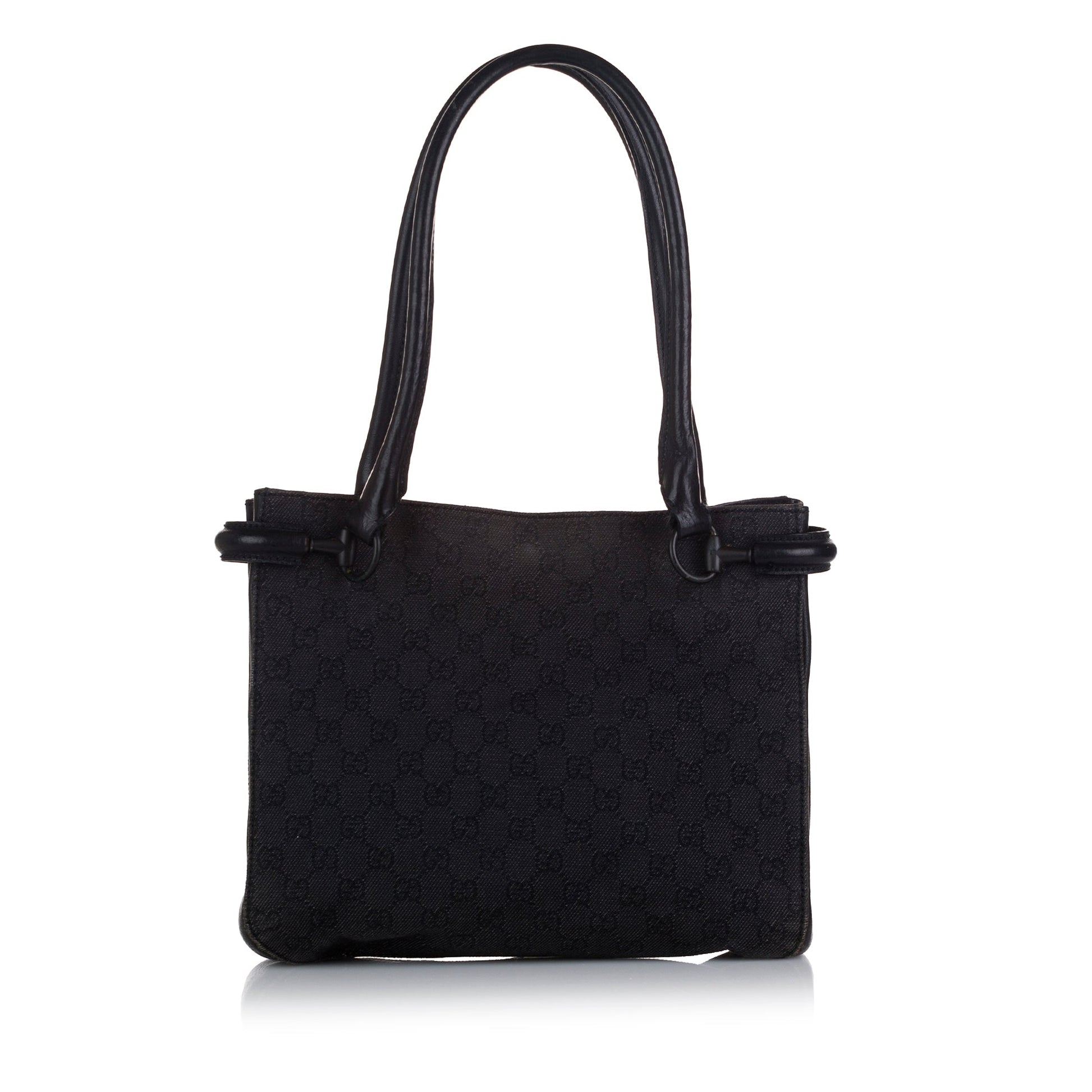 Gucci Leather Canvas Tote