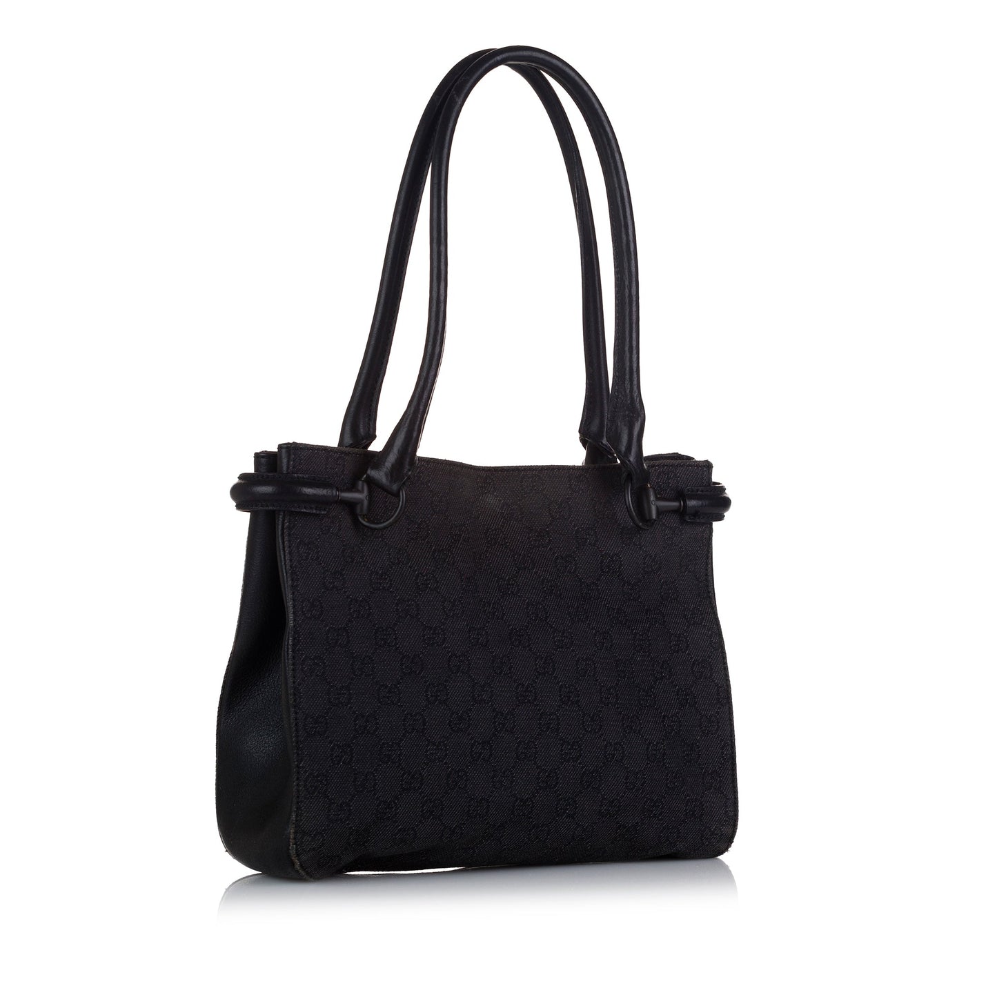 Gucci Leather Canvas Tote