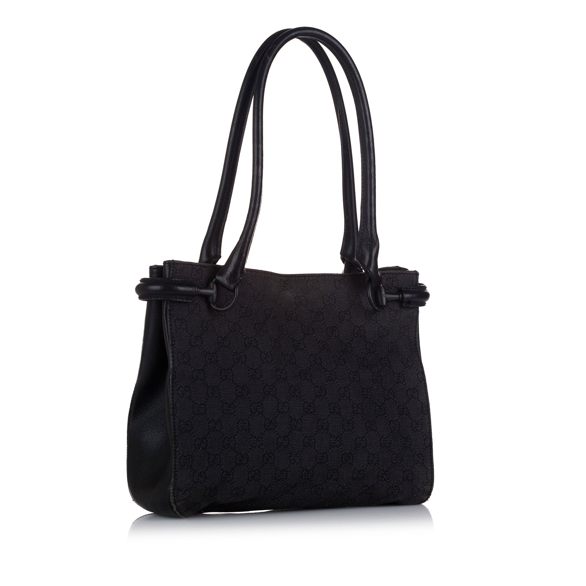 Gucci Leather Canvas Tote