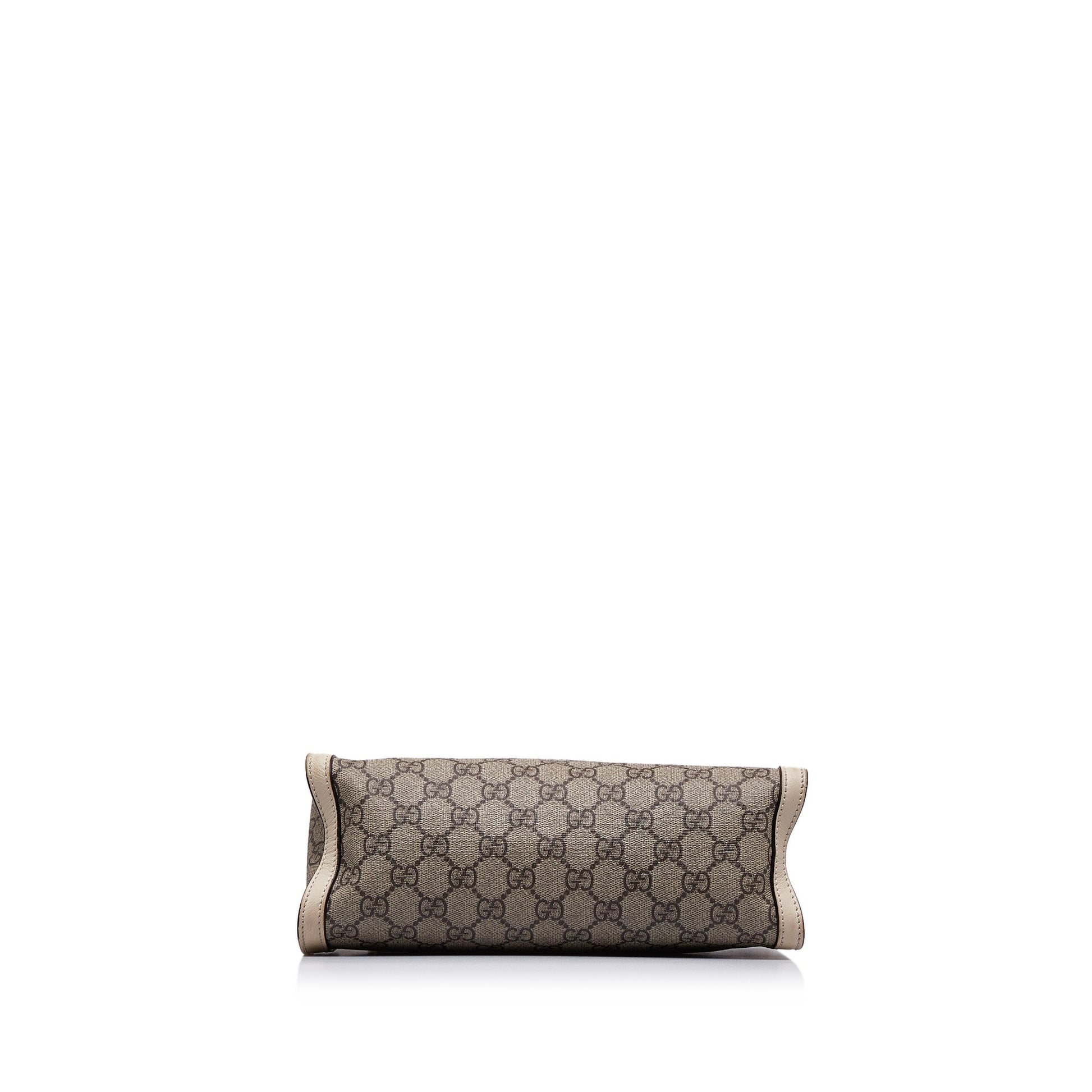 Gucci GG Supreme Brown Leather Chain Tote Style 1