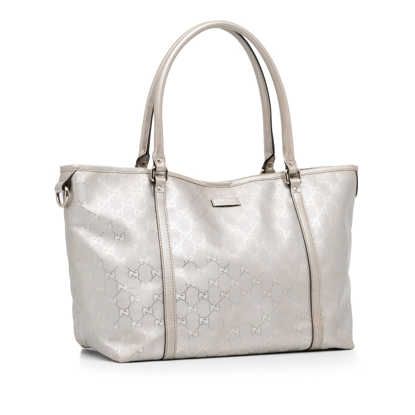 Gucci Joy Silver Canvas Tote