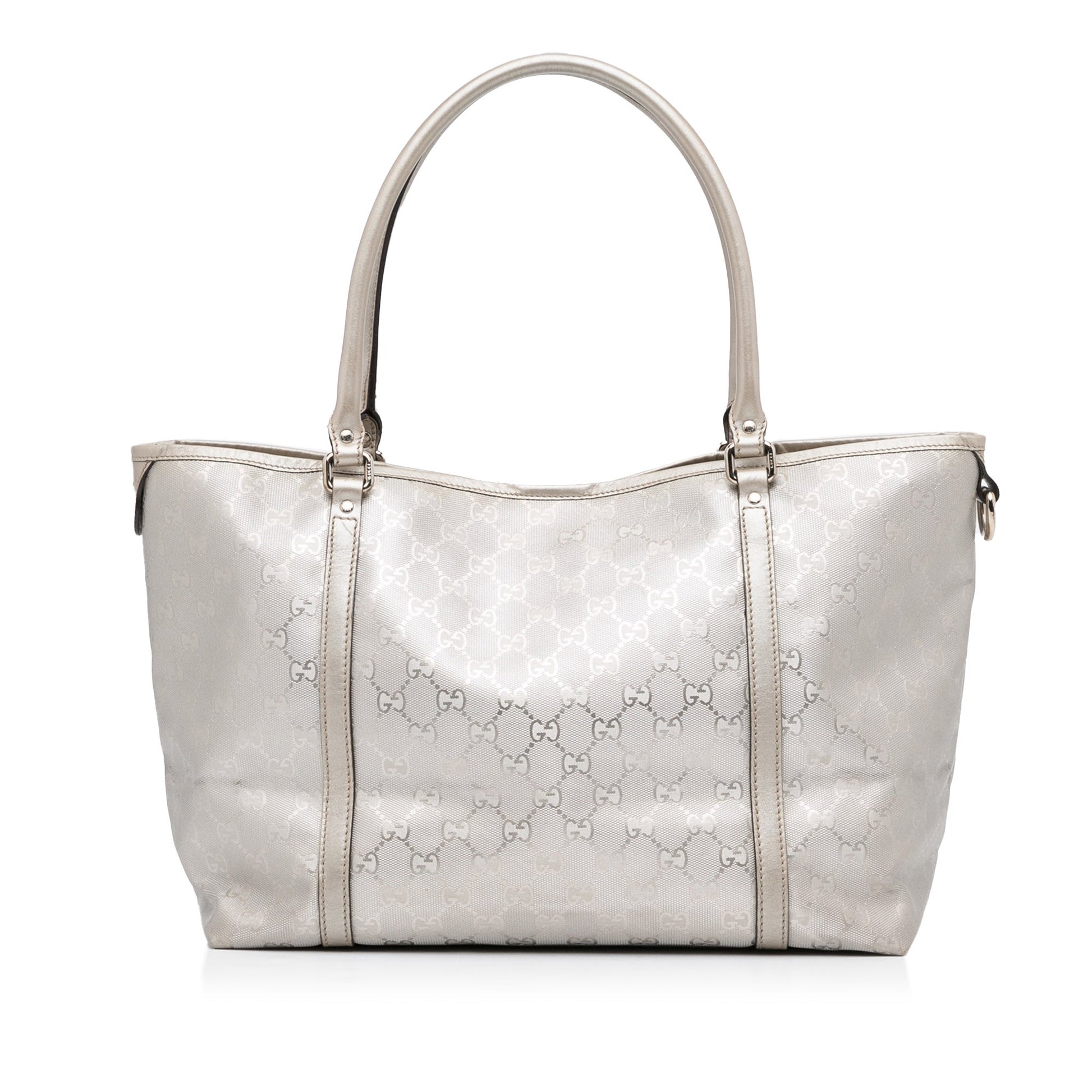 Gucci Joy Silver Canvas Tote
