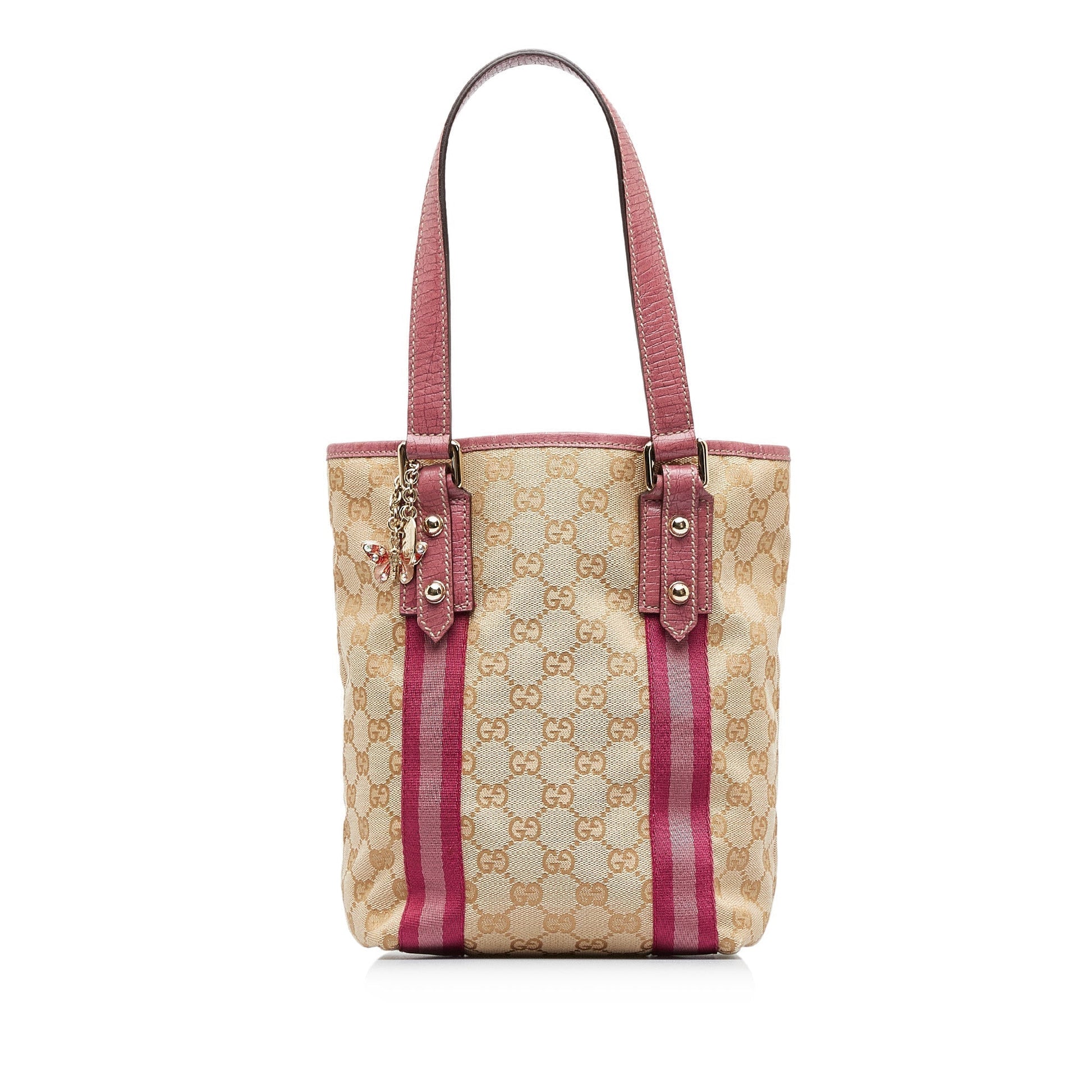 Gucci Leather Canvas Tote