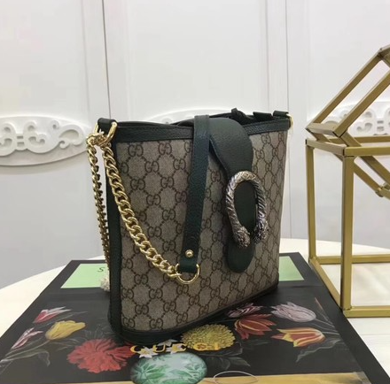 Gucci Monogram Chain Leather Crossbody