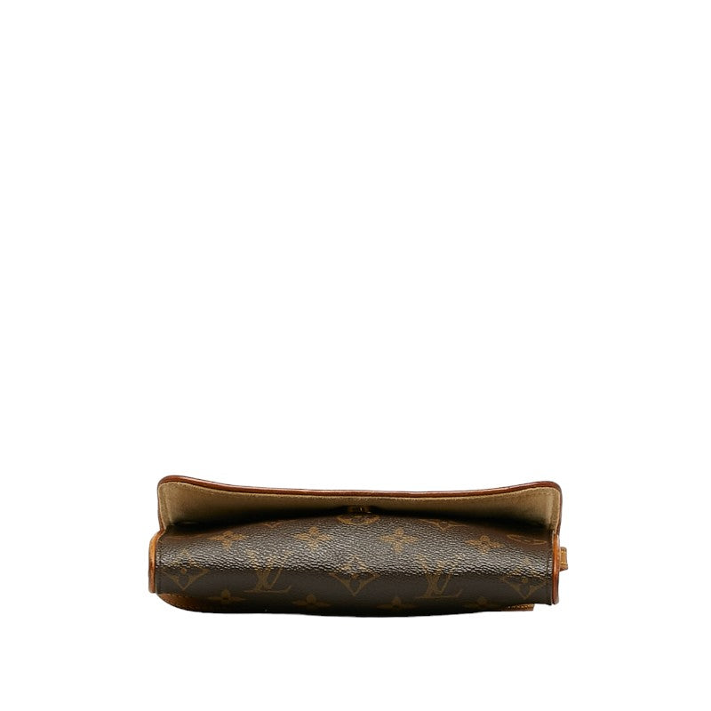 Louis Vuitton Monogram Twin PM Shoulder Bag Brown PVC Leather Louis Vuitton