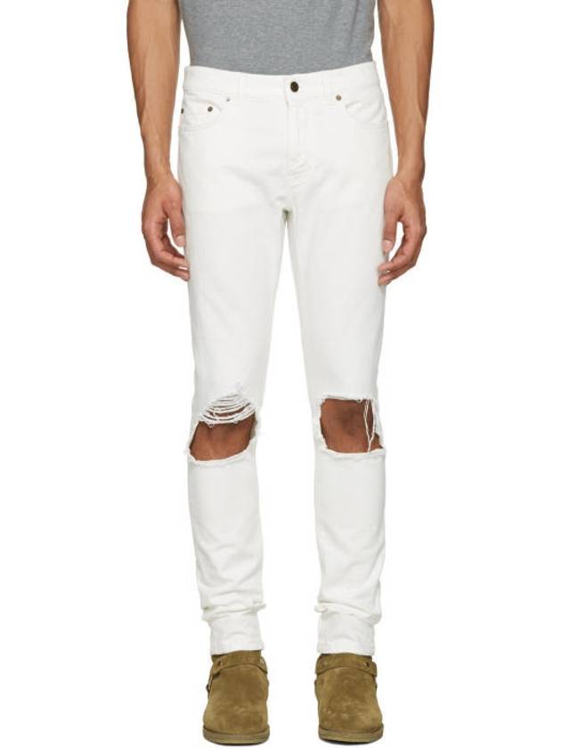 Luxury Saint Laurent Trending 2026 Moufa Skinny Jean White