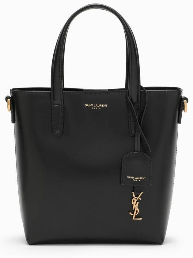 Luxury Saint Laurent Trending 2025 Toy Small Leather Shopping Box Tote Bag Black