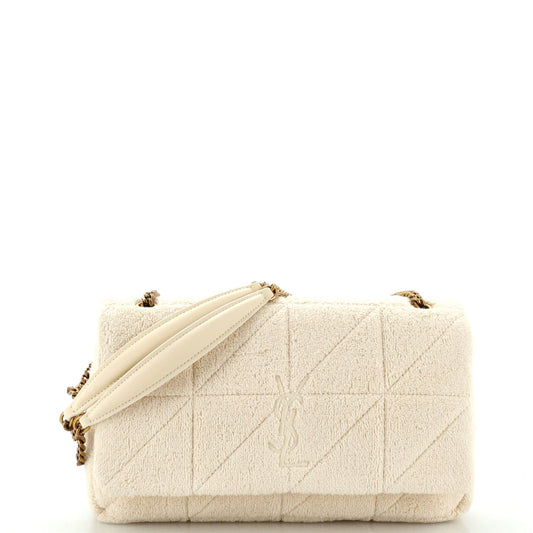Luxury Saint Laurent Trending 2025 Jamie Baguette Shoulder Bag Quilted Boucle Tweed Medium