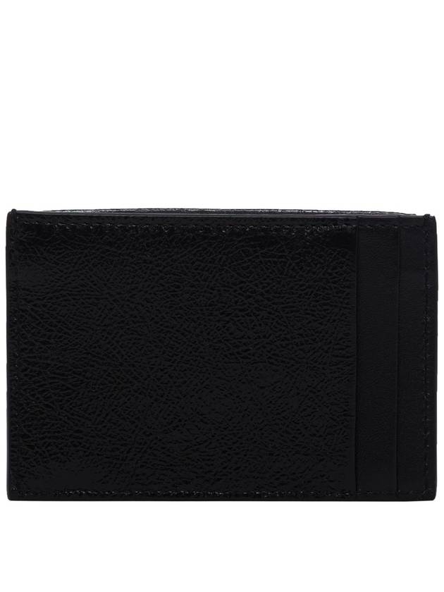 Luxury Saint Laurent Trending 2026 Logo Monogram Calfskin Card Wallet Black