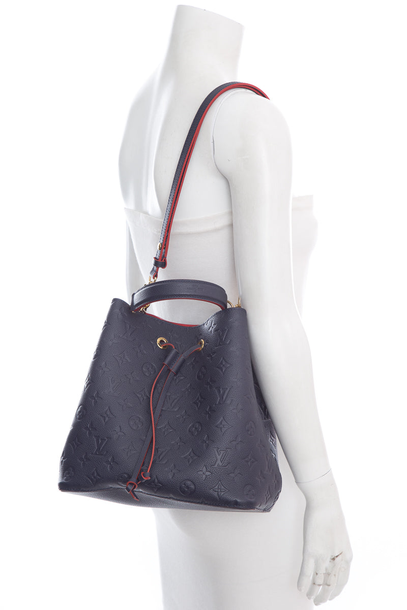 Louis Vuitton Navy Monogram Empriente Noe Bucket Bag