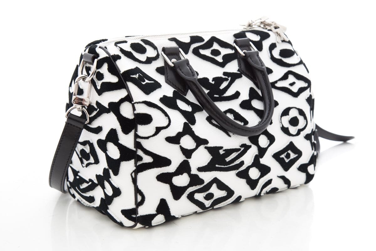 Louis Vuitton Bandouliere 25 Urs Fischer Black & White Handbag