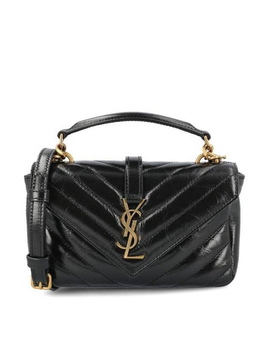 Luxury Saint Laurent Trending 2026 Applique Logo Quilted Calf Leather Tote Bag Black