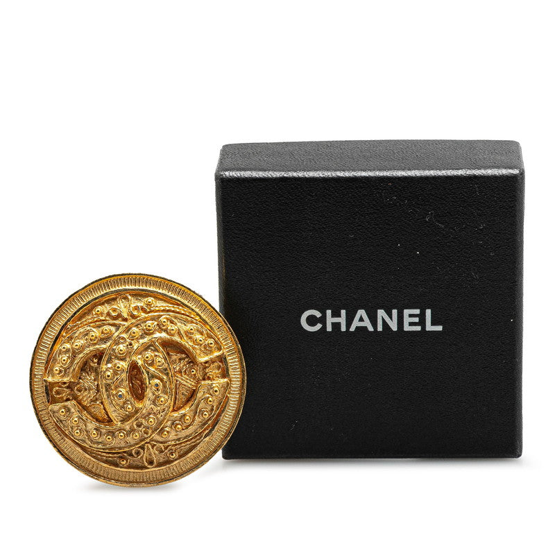 Chanel Gold Plated Coco Mark Brooch 04A Classic Flap Tote