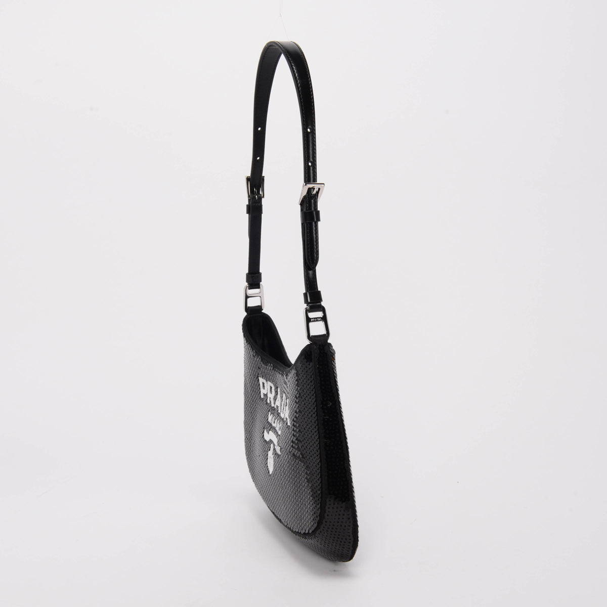 Prada Black Sequin Cleo Mini Bag
