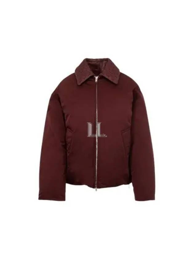 Luxury Bottega Veneta Tech Nylon Puffer Jacket Barolo