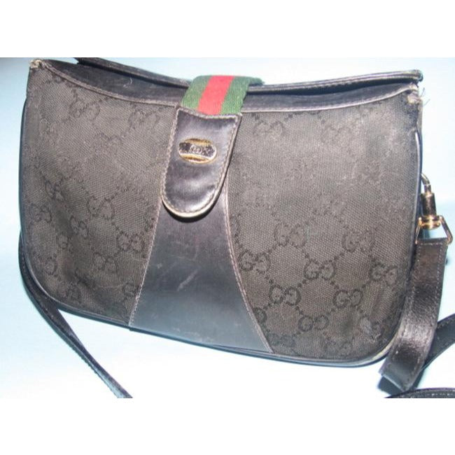 Gucci Leather Canvas Crossbody