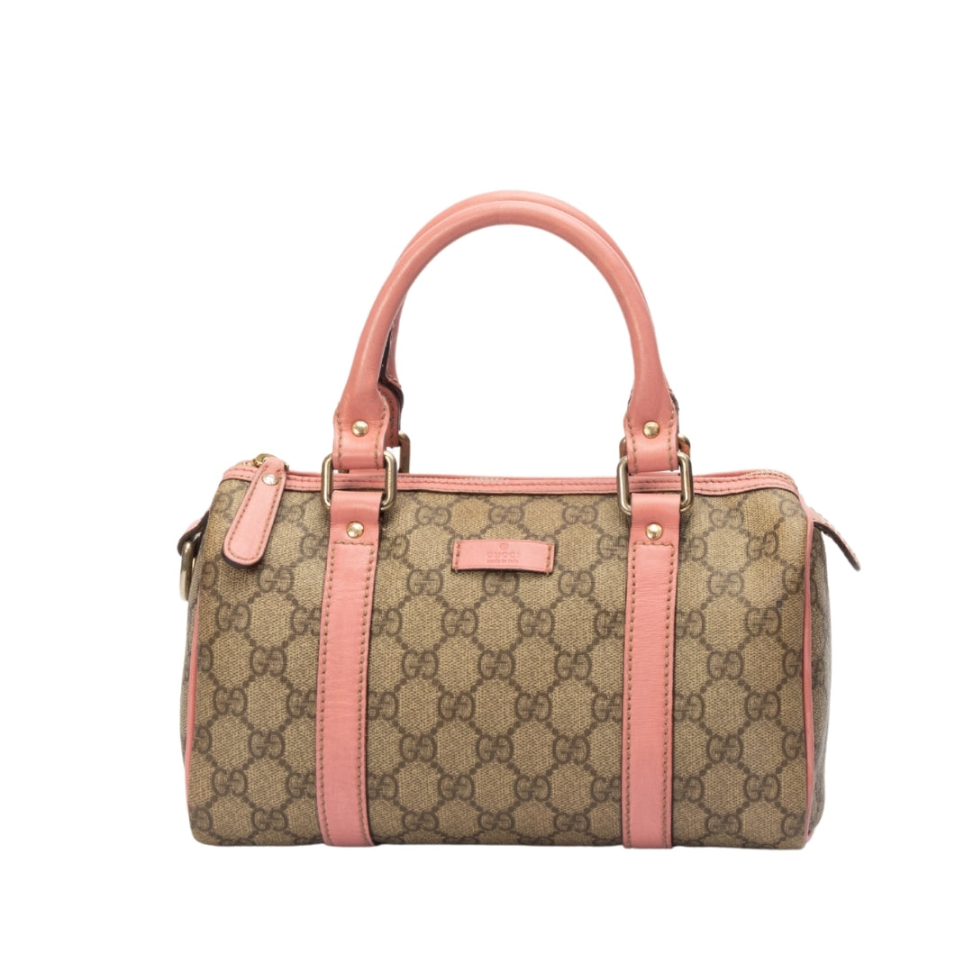 Gucci Leather Canvas Handbag