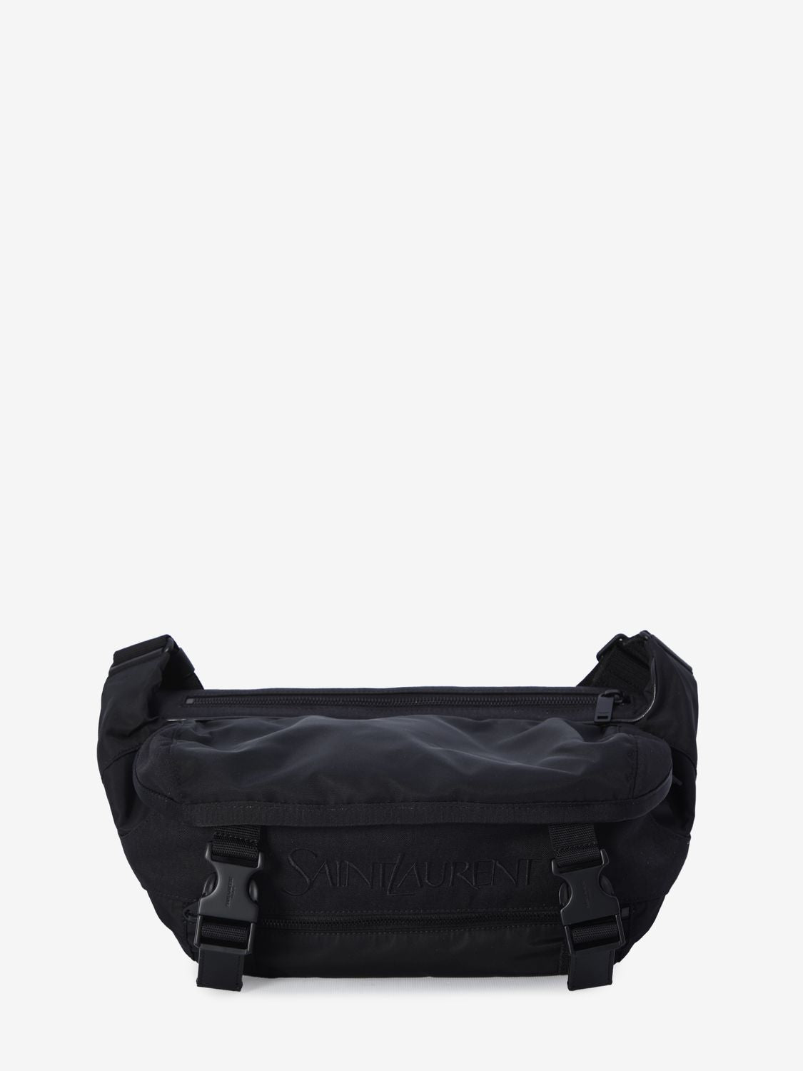 Luxury Saint Laurent Trending 2025 Men's Crossbody Bag In Nylon in Black |
