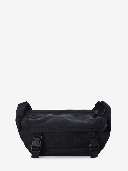 Luxury Saint Laurent Trending 2025 Men's Crossbody Bag In Nylon in Black |