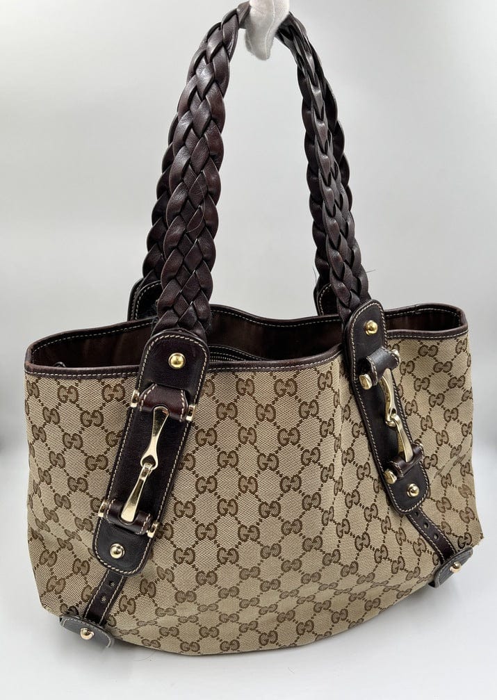 Gucci Leather Canvas Tote Style 29
