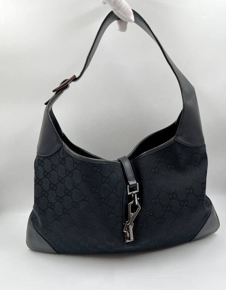 Gucci Nylon Leather Canvas Shoulder Bag