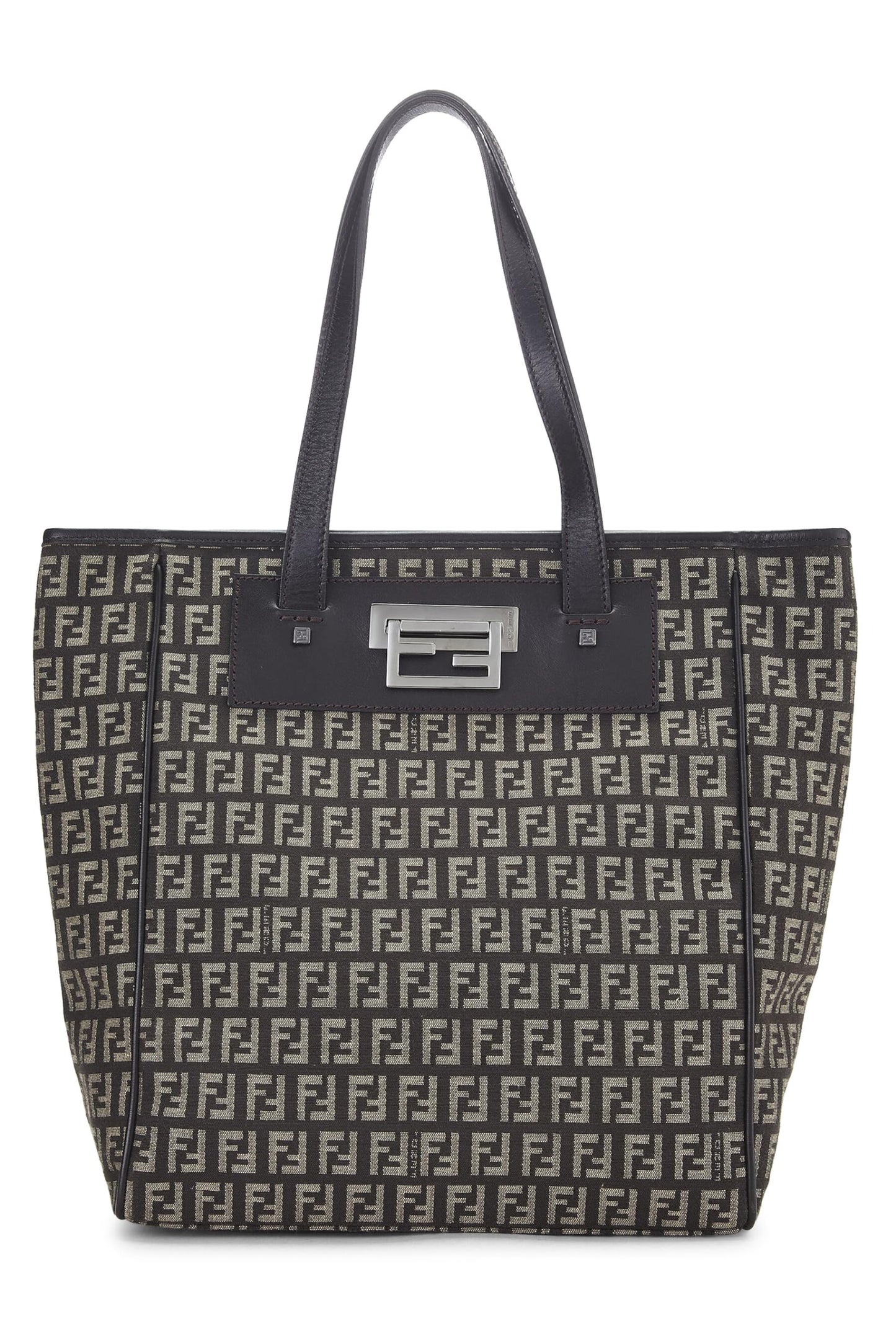 Fendi, Brown Zucchino Canvas Tote, Brown