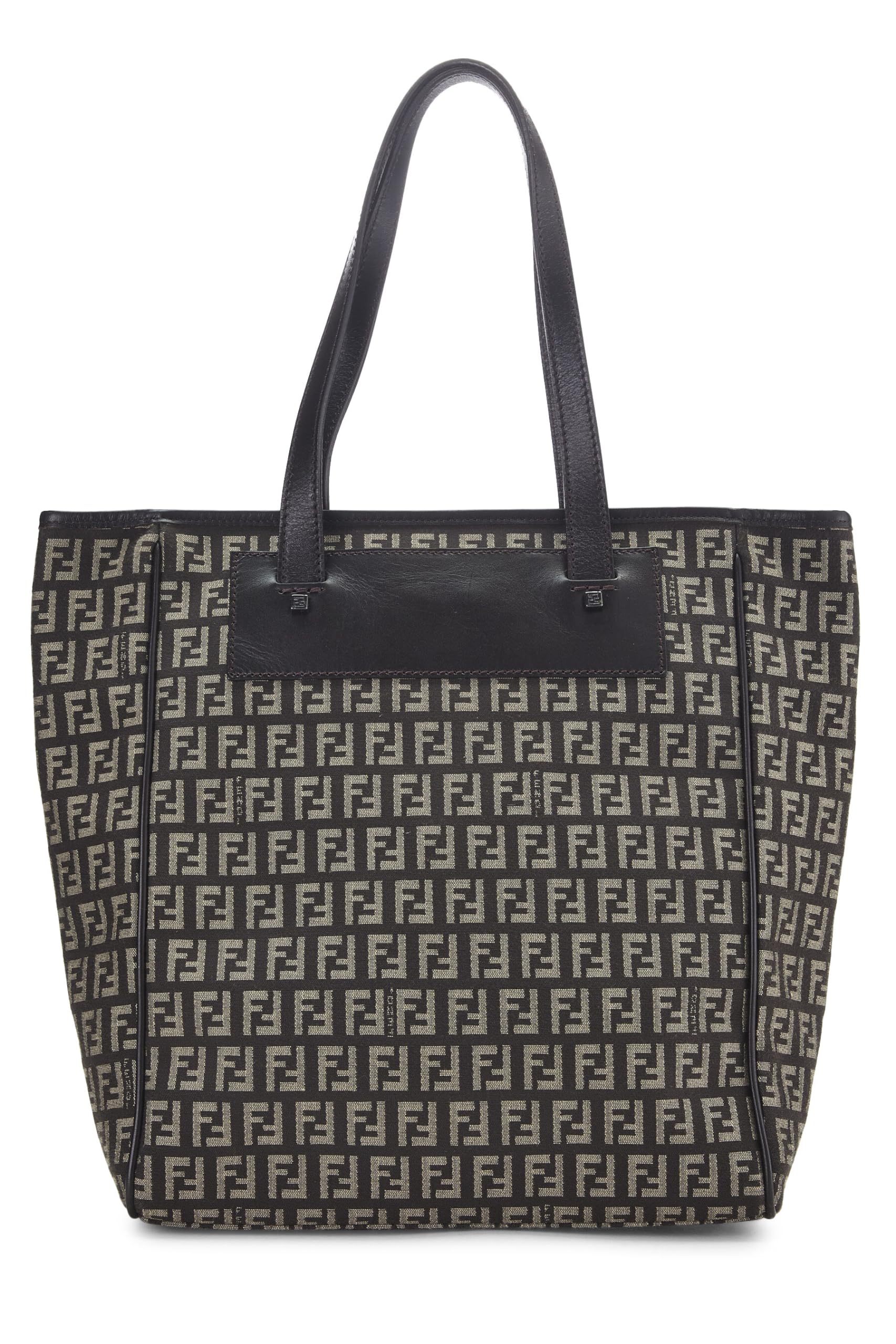 Fendi, Brown Zucchino Canvas Tote, Brown