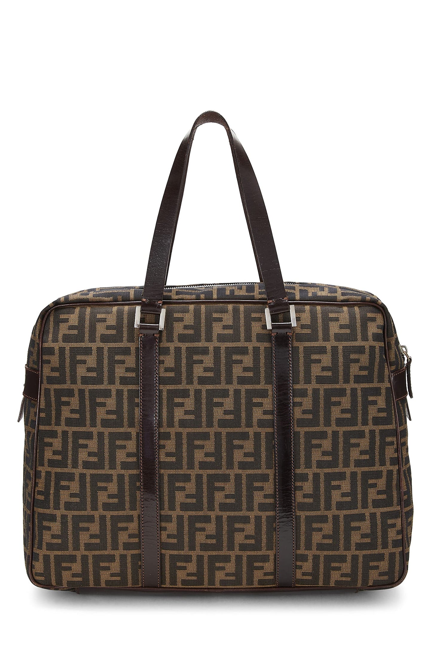 Fendi, Brown Zucca Canvas Briefcase, Brown