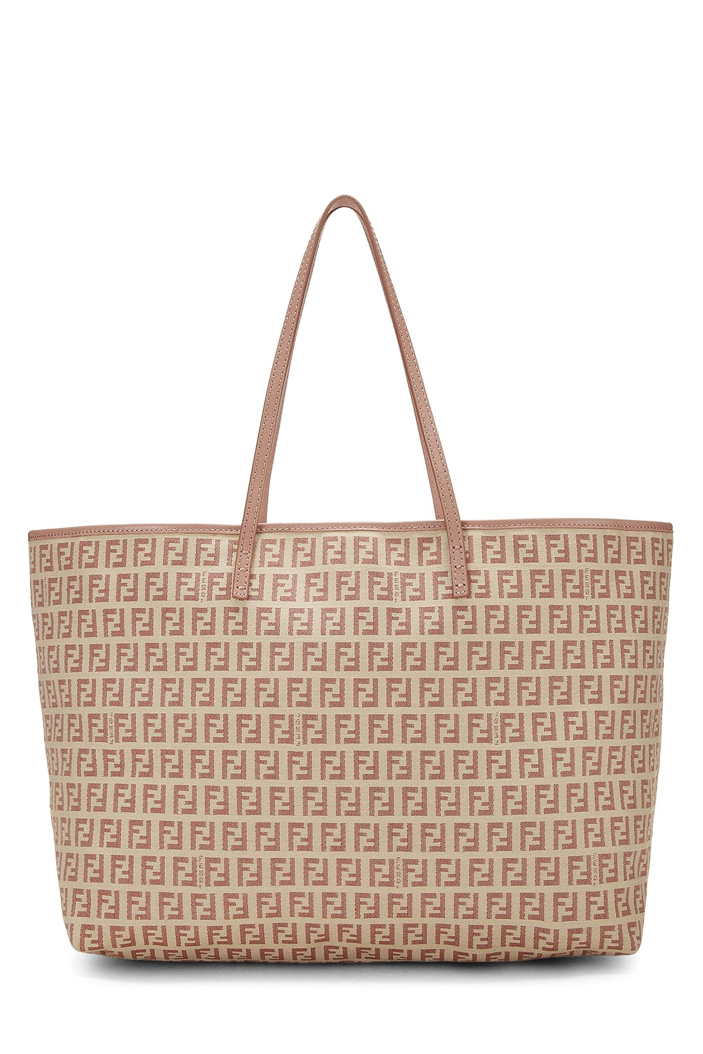 Fendi, Pink Zucchino Canvas Tote Medium, Pink