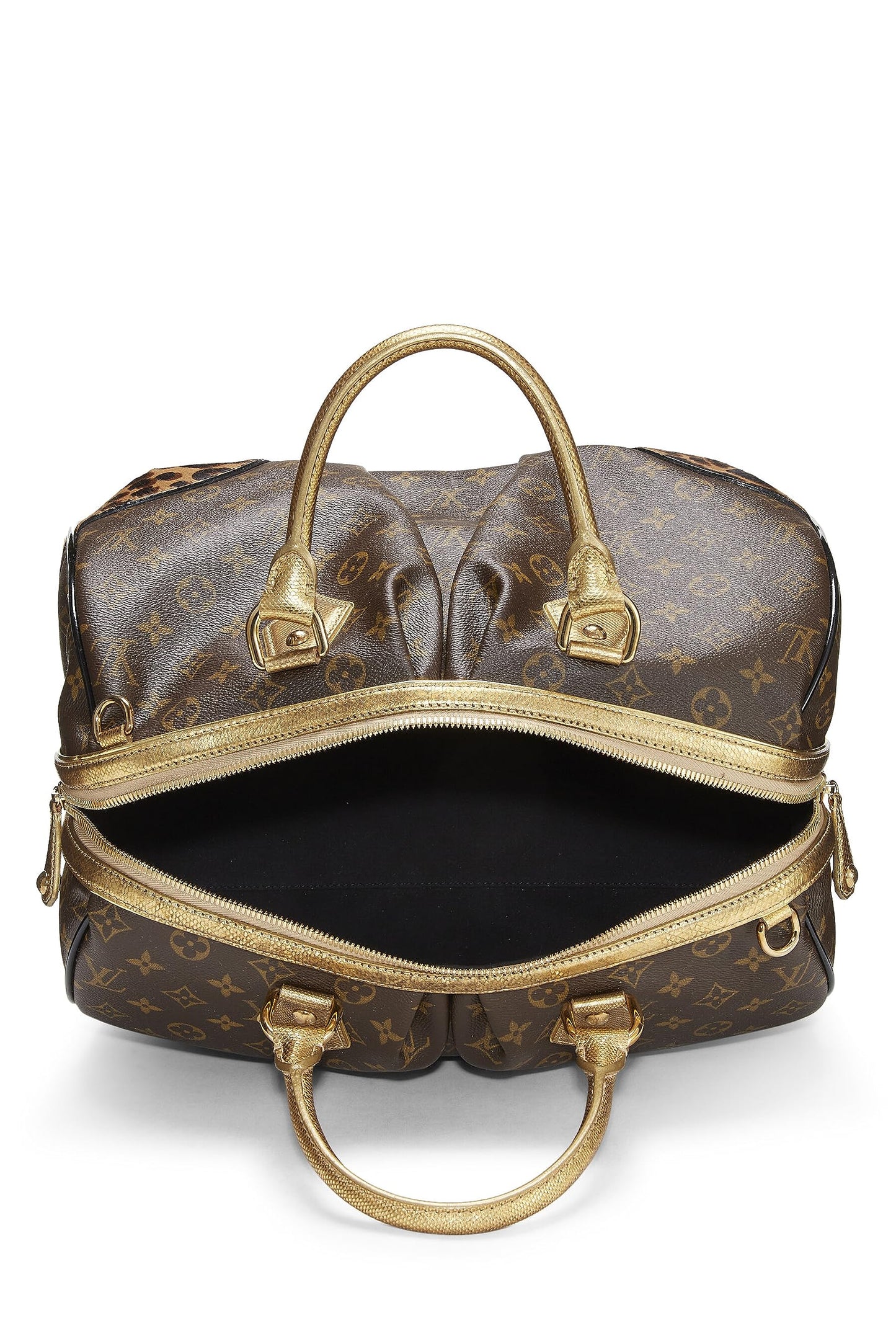 Louis Vuitton, Brown Monogram Leopard Stephen Bag, Brown