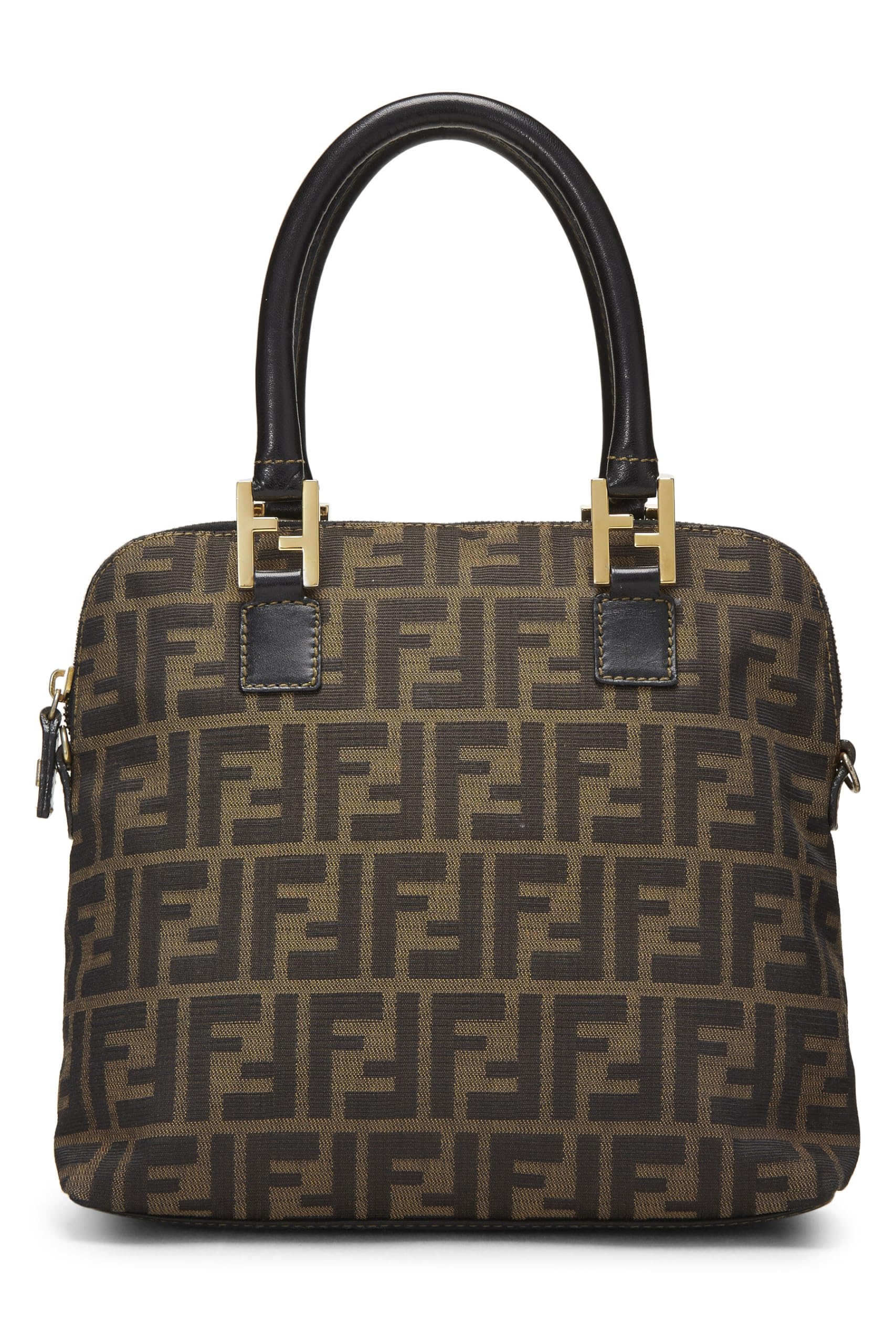 Fendi, Zucca Canvas Handbag, Black