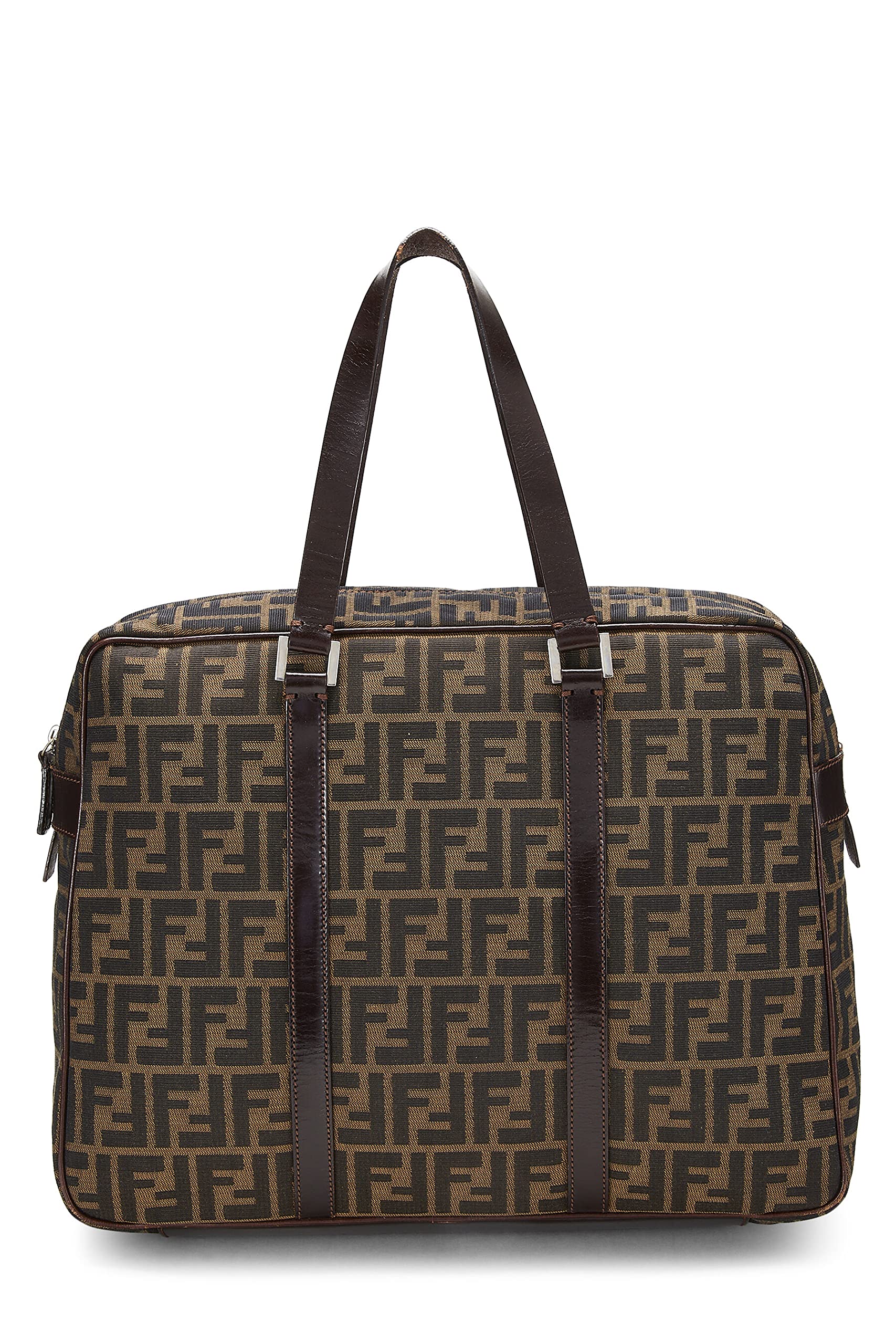 Fendi, Brown Zucca Canvas Briefcase, Brown