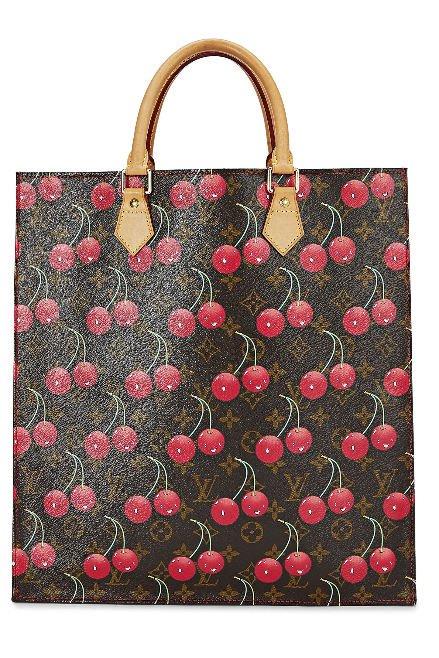 Louis Vuitton, Takashi Murakami x Louis Vuitton Monogram Cerises Sac Plat, Brown