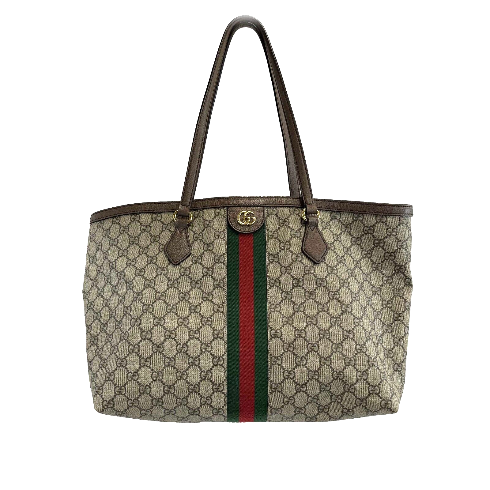 Gucci Leather Canvas Tote