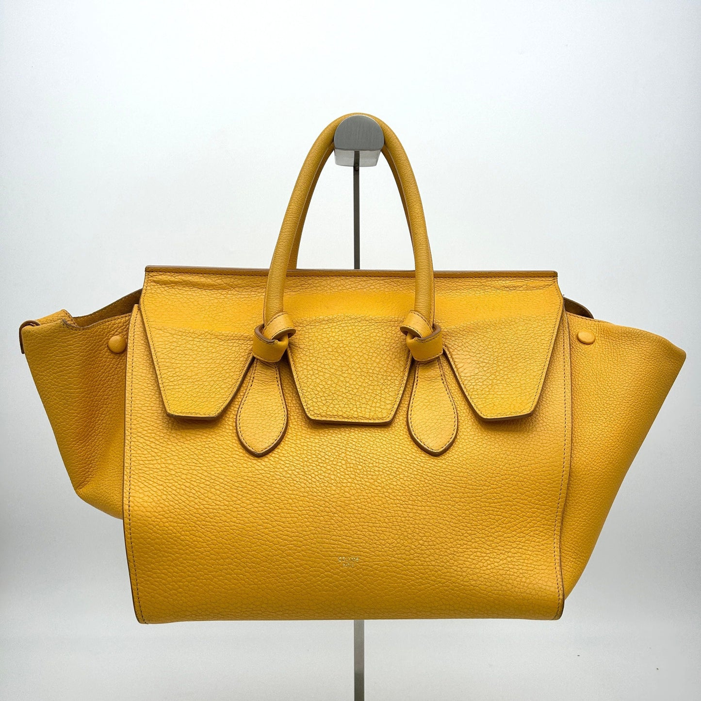 Luxury CELINE Crisped Calfskin Large Tie Knot Tote Saffron LA5230