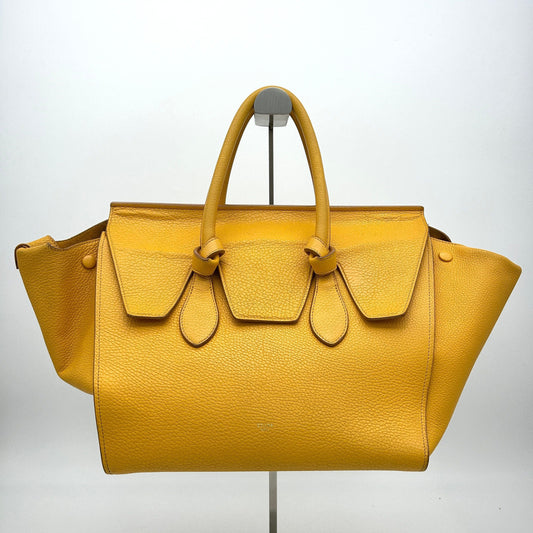Luxury CELINE Crisped Calfskin Large Tie Knot Tote Saffron LA5230