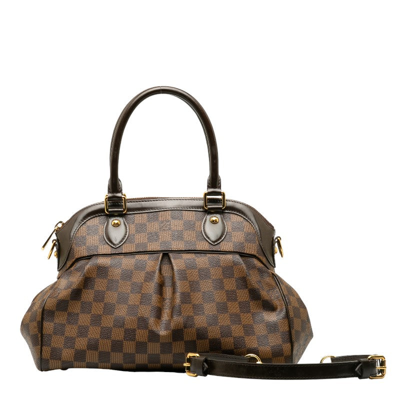 Louis Vuitton Louis Vuitton Damière Handbag PVC/Leather Brown